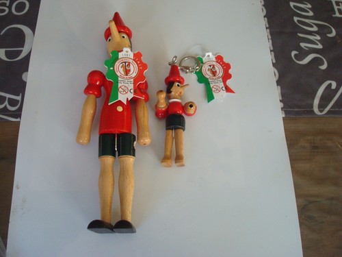 Vintage pinocchio holzfigur - pinocchio,