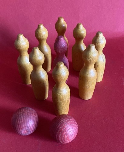 Altes kegelspiel tischkegel - kegelspiel,