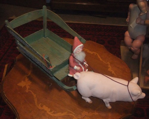 Antikes weihnachtsgespann aus - antikes,