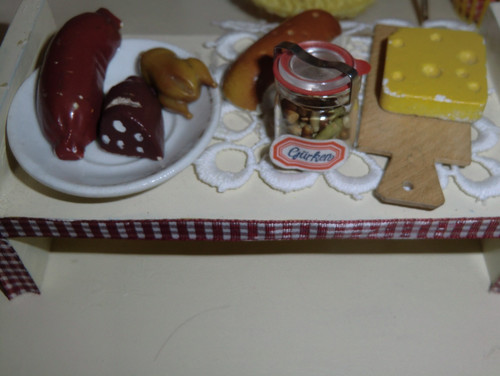 Antiker holzkaufladen mit - ,