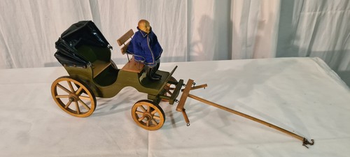 Alte kutsche mit - mit, kutscher
