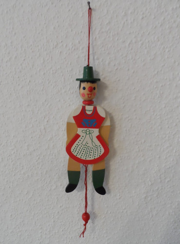 Alter holz hampelmann frau - ,