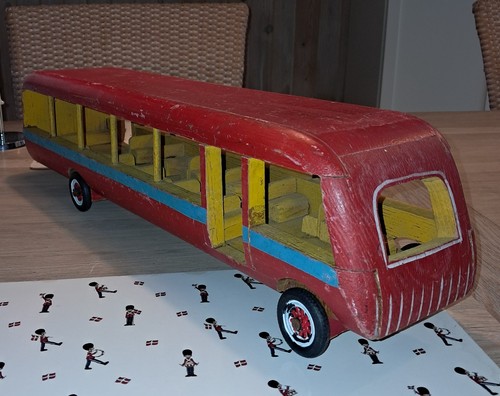 Vintage holzspielzeug bus - holzspielzeug,