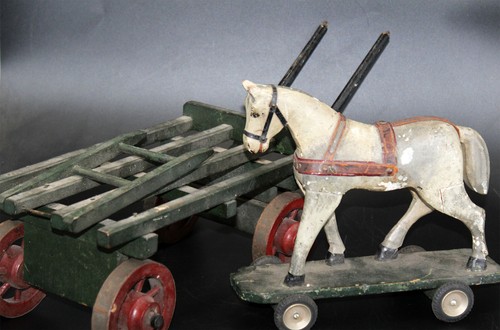 Altes holz pferd mit - pferd,