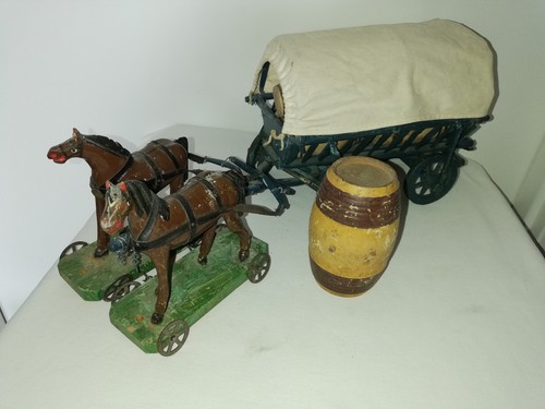 Uraltes pferdegespann mit - uraltes,