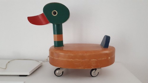 Alte ente auf - ente, rollen