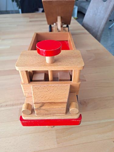 Holzspielzeug kipper lkw - holzspielzeug, set
