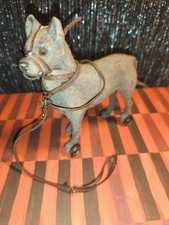 Antik Hund Räder Nach zieh