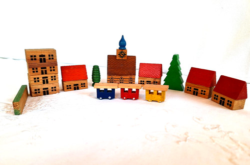Kleines altes holzdorf - kleines, mit