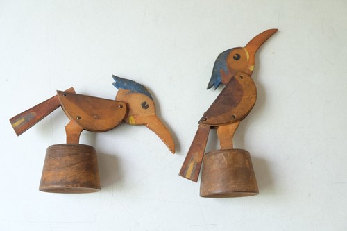 Vintage handgemacht holz vogel - handgemacht,